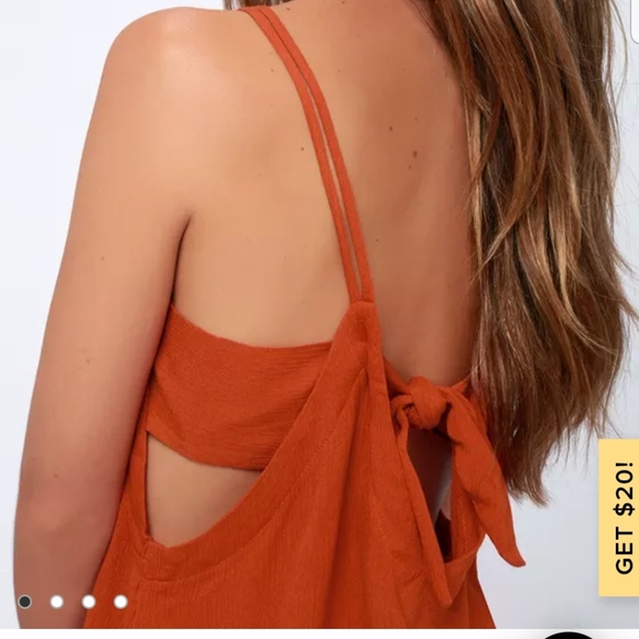 Lulu's Rust Tank Top - Picture 2 of 8